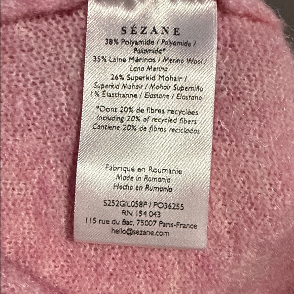 NWOT! Sézane Marie Cardigan in Candy Pink - Picture 4 of 5